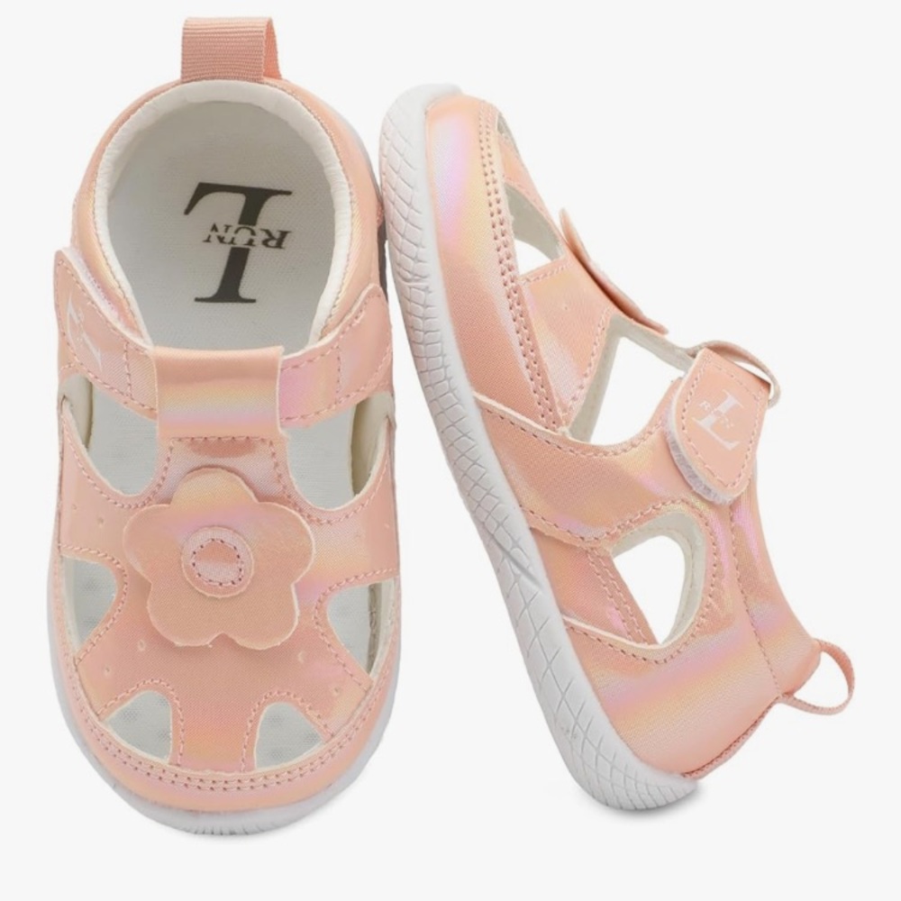 Kids Pink Flower Sandals